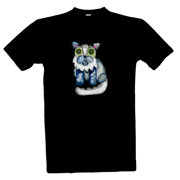 Tričko s potiskem Kočka