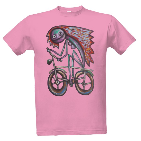 Tričko s potiskem Cyklistka