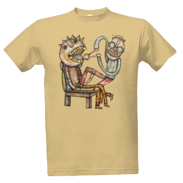 Tričko s potiskem Zubař